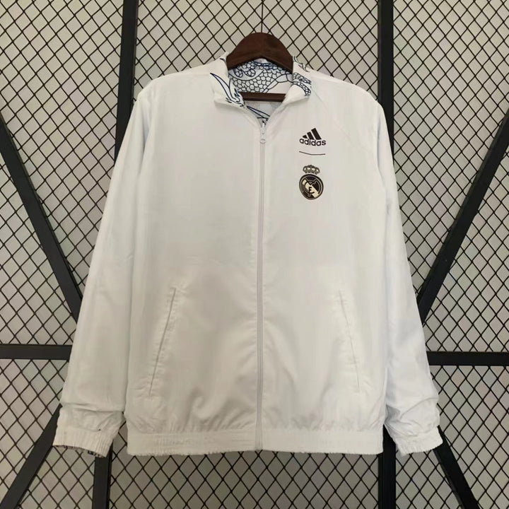 Real Madrid Reversible Windbreaker Jacket - White