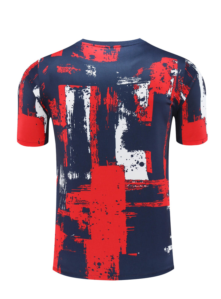 PSG 2024/25 Training Shirt - Red/Navy Blue