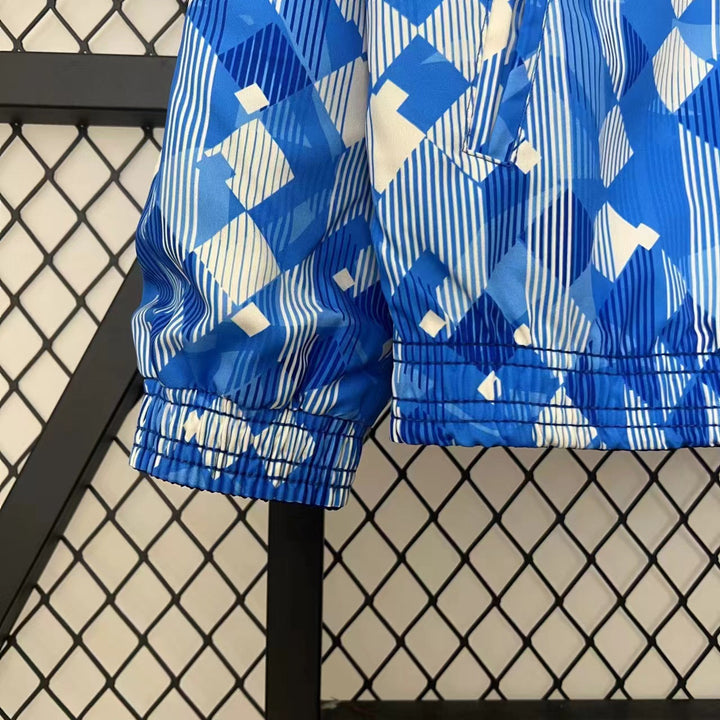 England Blue Reversible Windbreaker Jacket - Blue