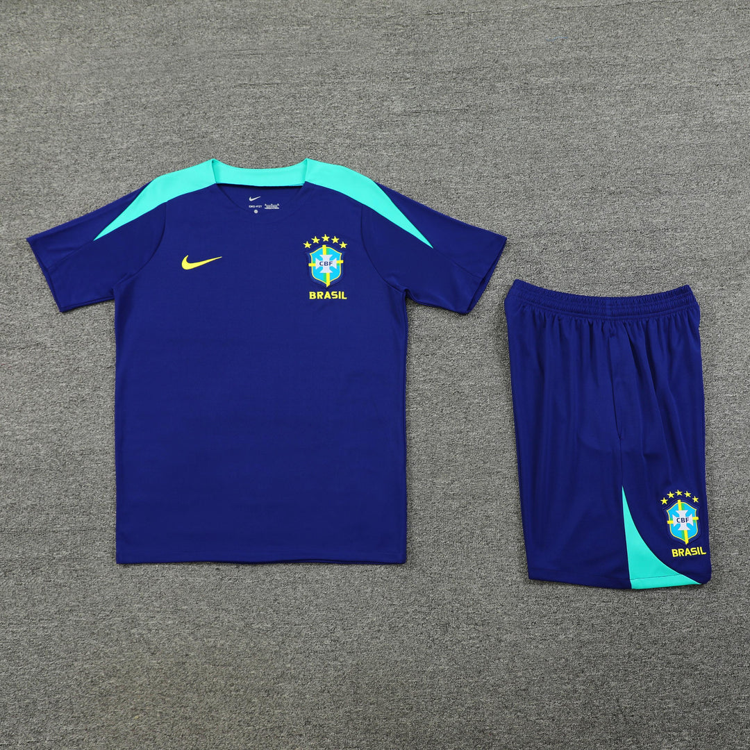 Brazil 2024/25 Training Kit - Navy Blue/Turquoise