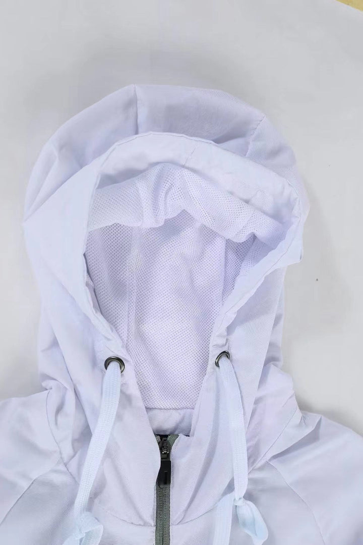 Nike Windbreaker Jacket - White/Dark Green