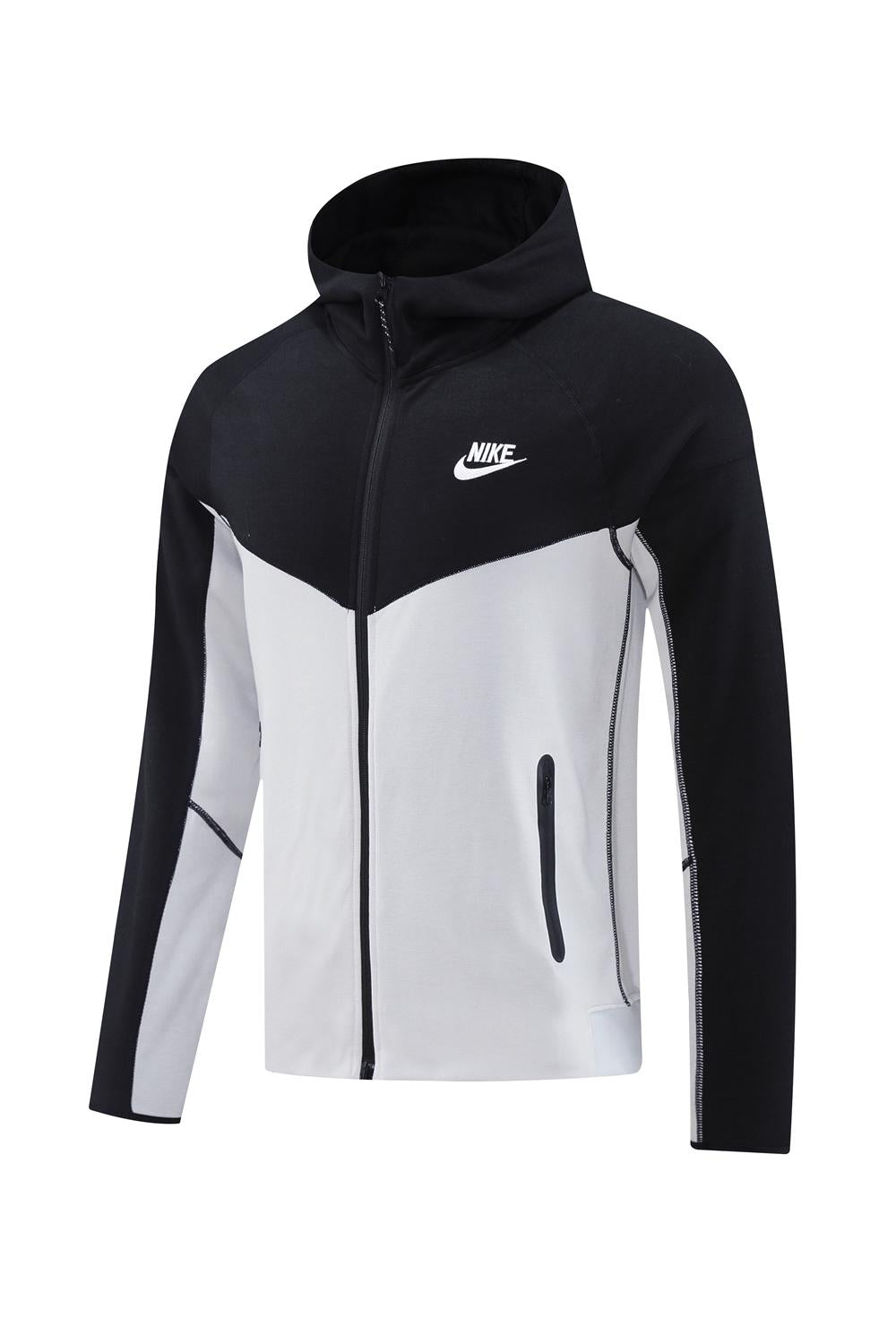 Nike Tech Fleece Jacket - Light Grey/Black