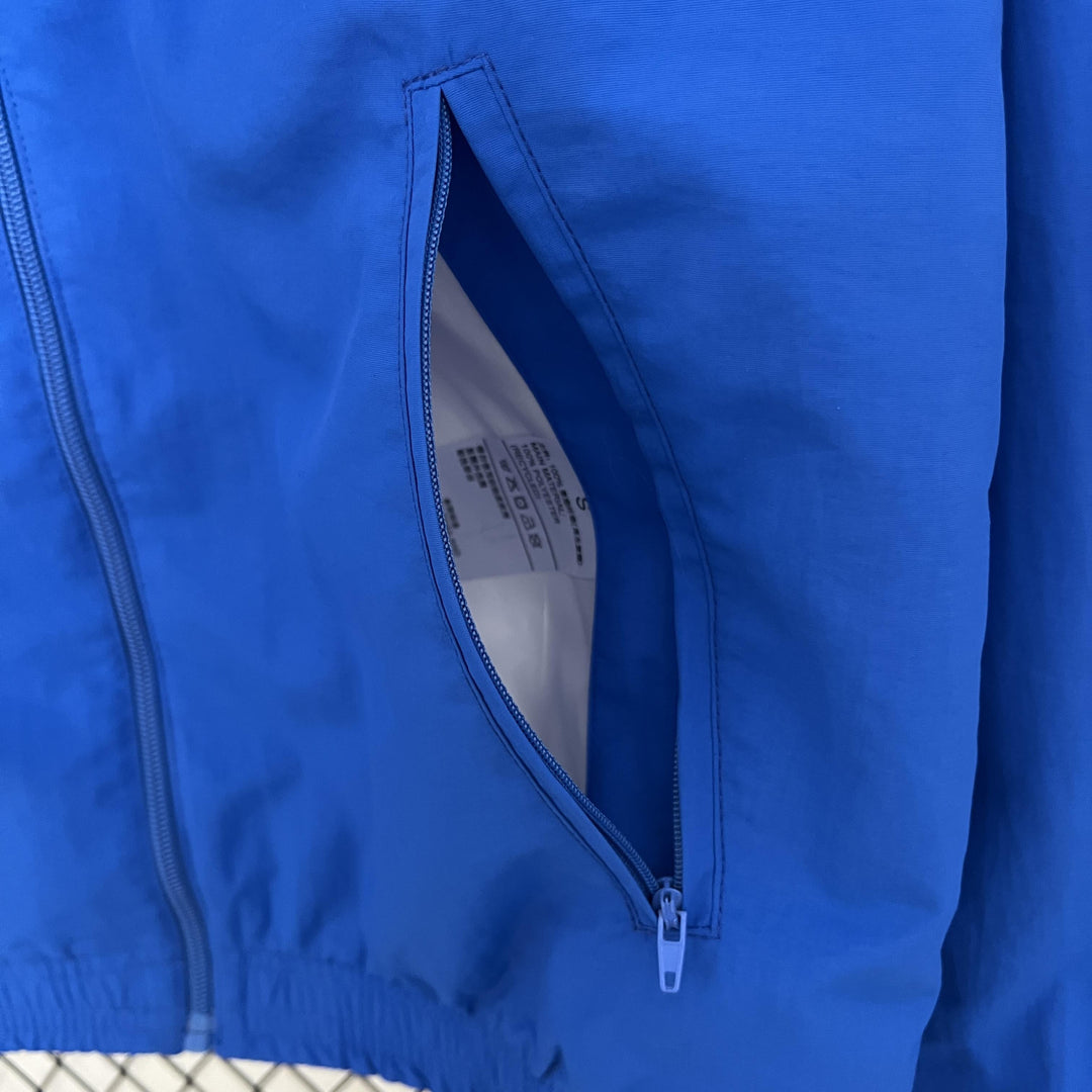 France Reversible Windbreaker Jacket - White/Blue