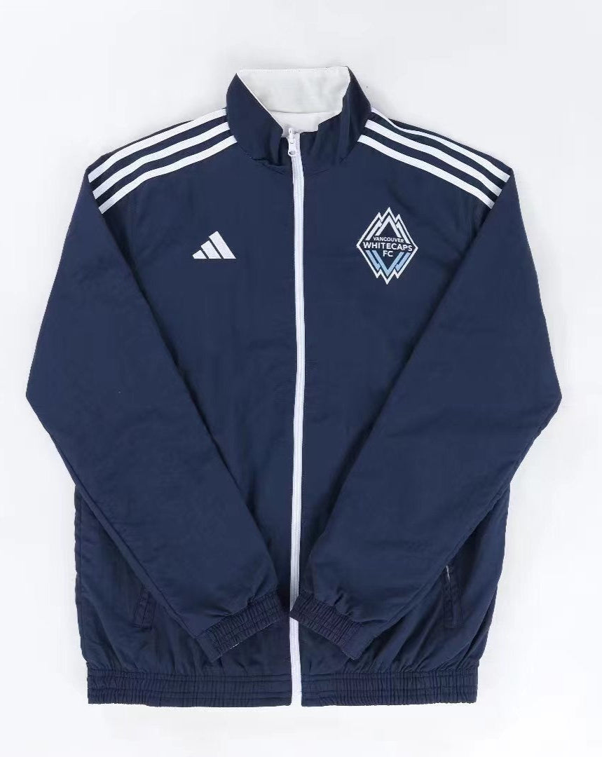 Vancouver Whitecaps Reversible Windbreaker Jacket - Navy Blue/White