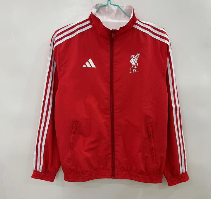 Liverpool 2025/26 Reversible Windbreaker Jacket - Red/White