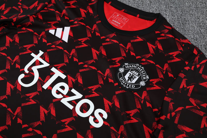 Manchester United 2025/26 Training Kit - Red/Black
