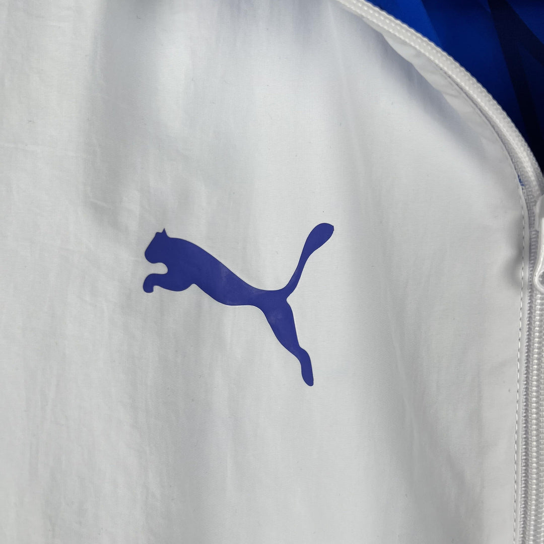 Algeria Reversible Windbreaker Jacket - Blue/White II