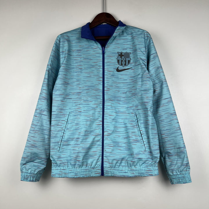 Barcelona Reversible Windbreaker Jacket - Blue/Turquoise