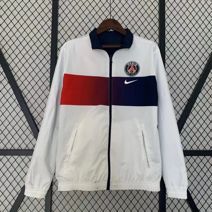 PSG Reversible Windbreaker Jacket - Navy Blue/White