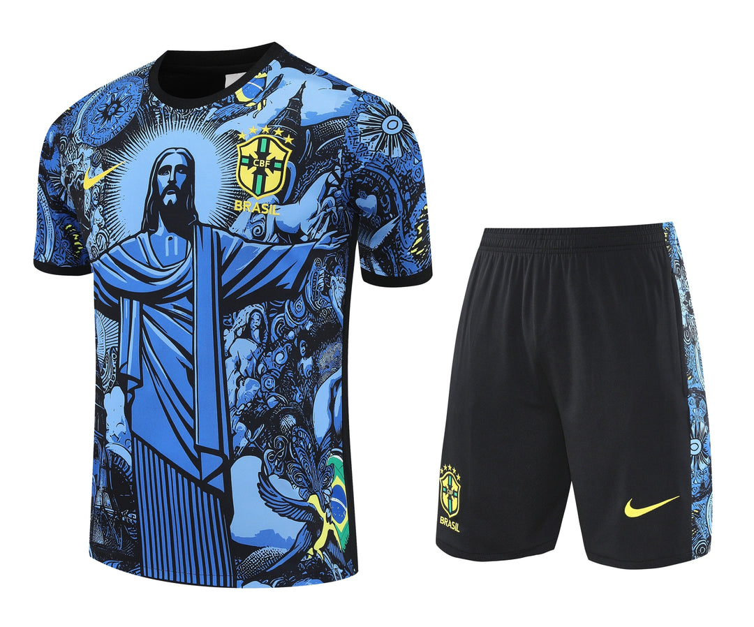 Brazil 2025/26 Training Kit - Blue/Black
