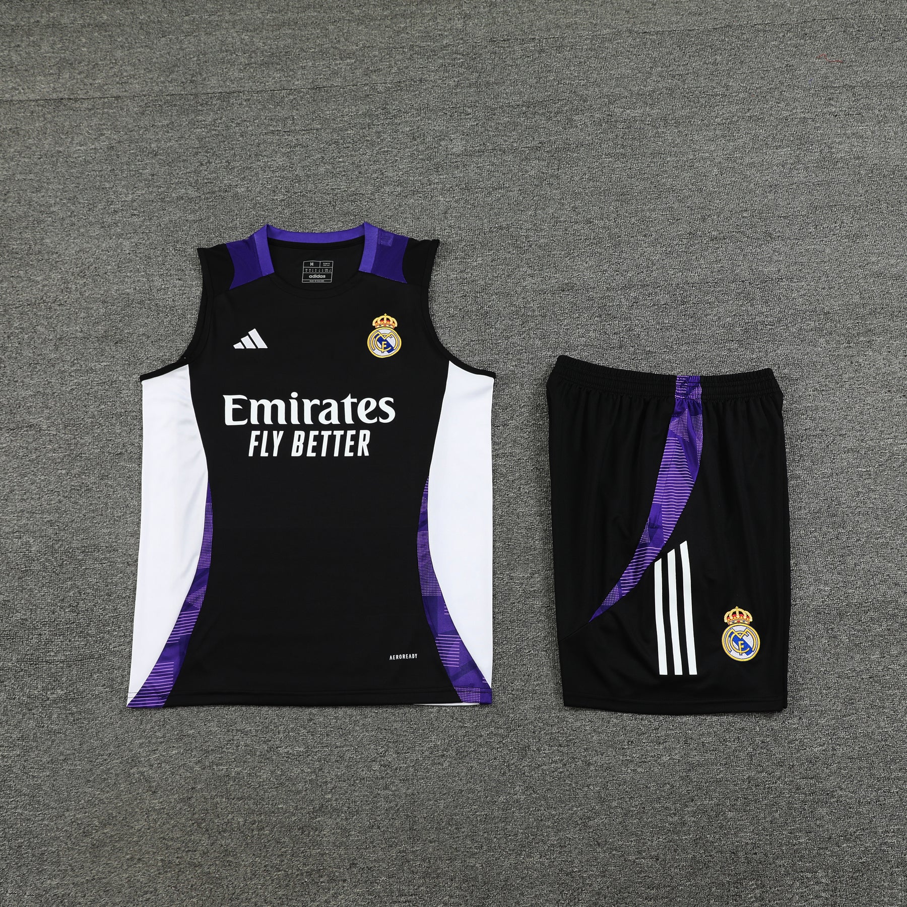 REAL MADRID TANK TOP SET 24/25 - BLACK