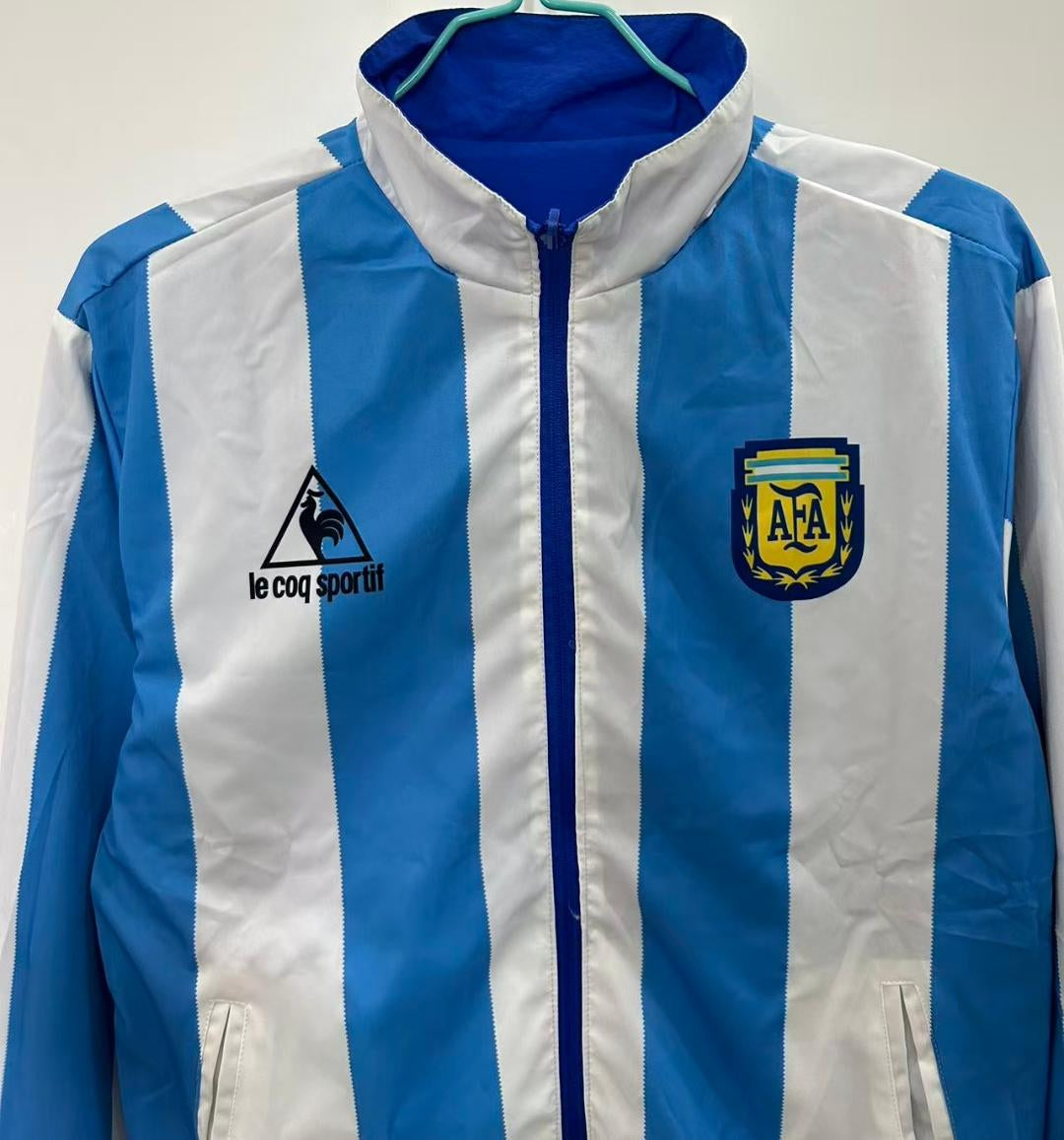 Argentina 1986 Windbreaker Jacket - Light Blue/White