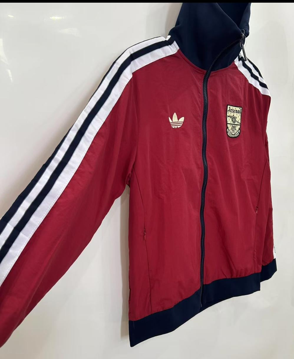 Arsenal Windbreaker Jacket - Burgundy/Black