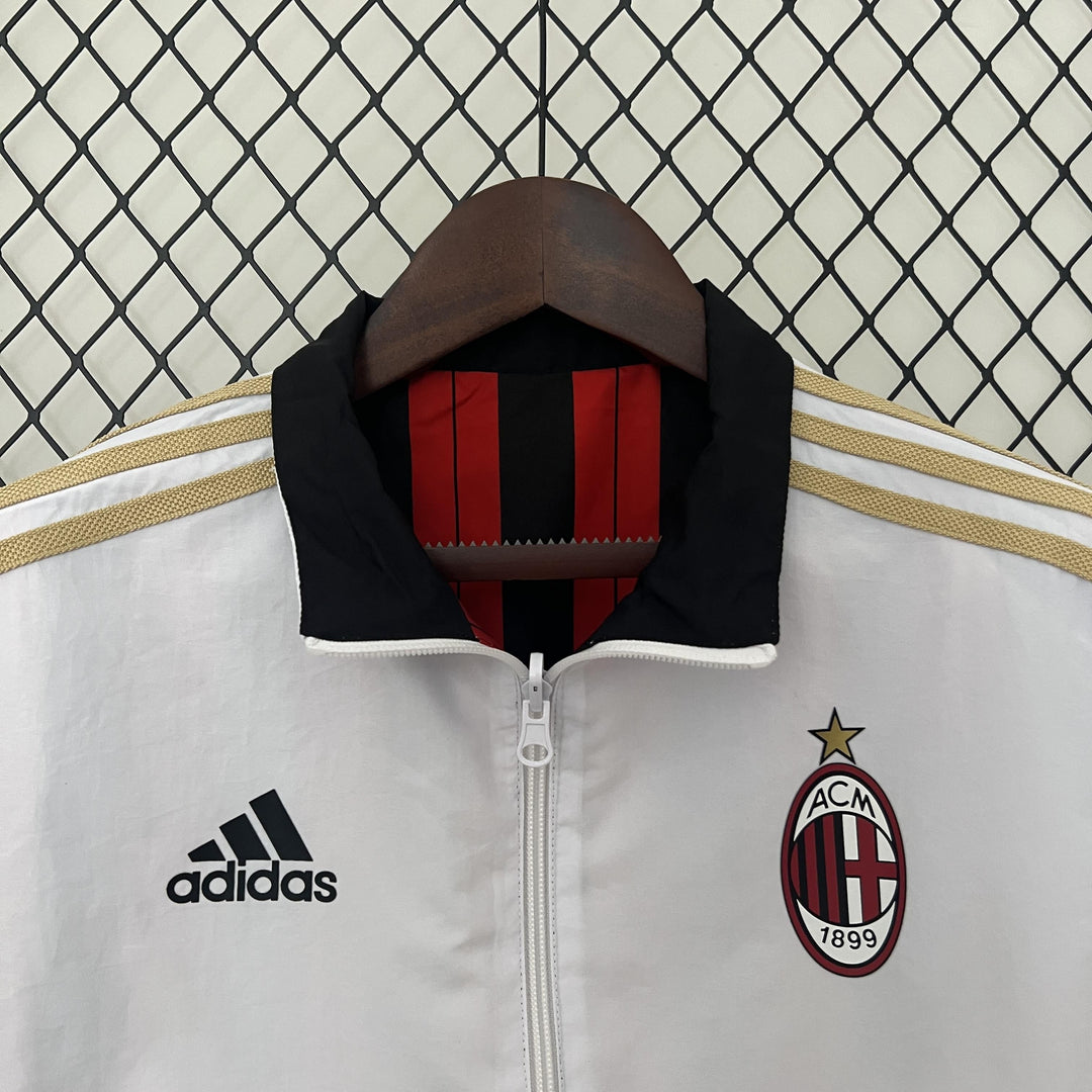AC Milan Reversible Windbreaker Jacket - Red/White