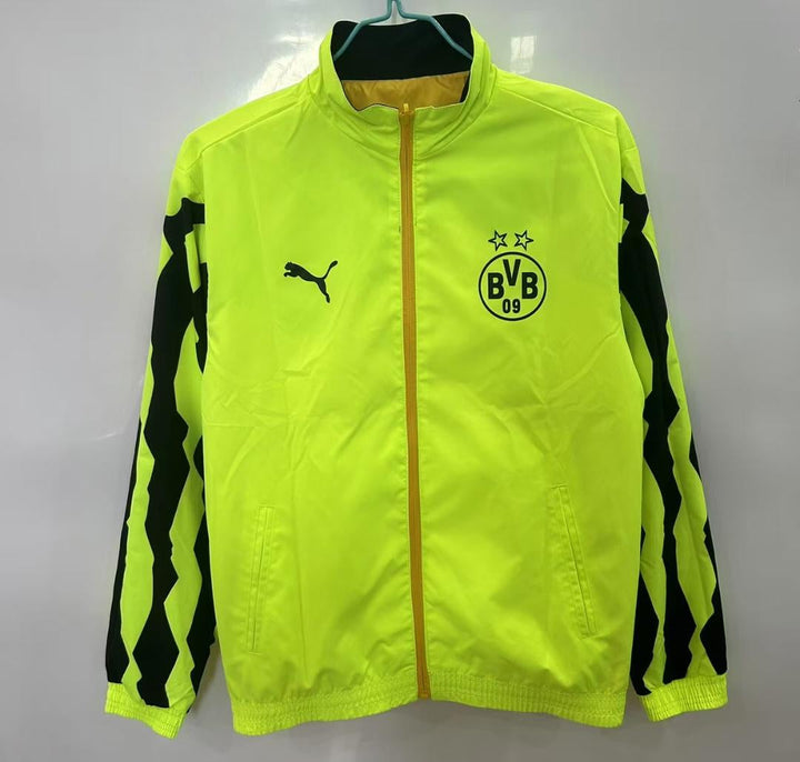 Borussia Dortmund Reversible Windbreaker Jacket - Black/Yellow