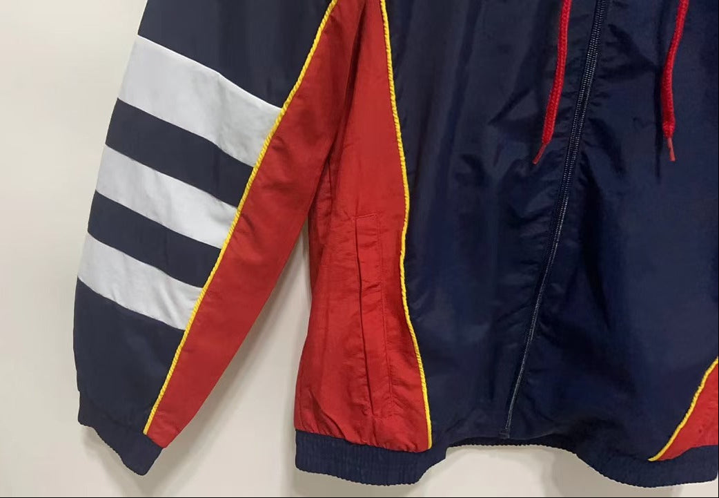 Arsenal Windbreaker Jacket - Navy Blue/Red II