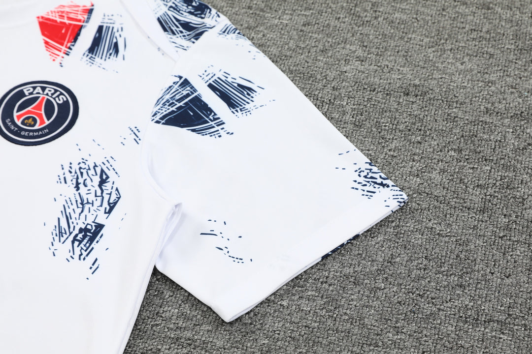 PSG 2024/25 Training Kit - White/Navy Blue