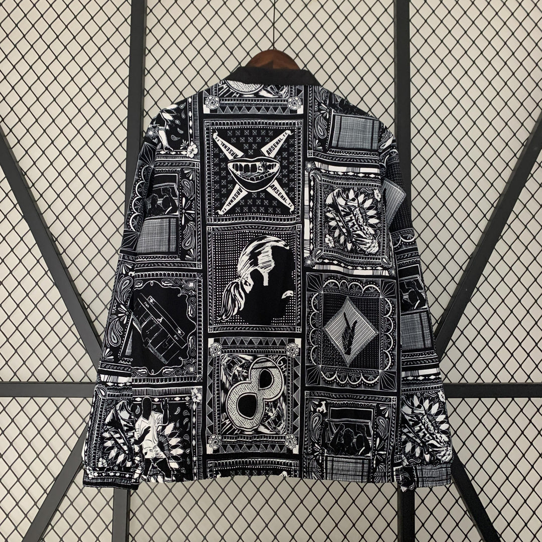 Arsenal Reversible Windbreaker Jacket - Black