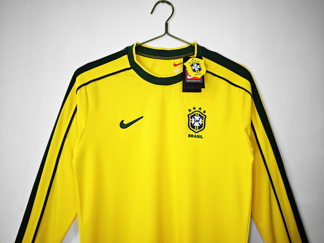 Brazil 1996/97 Home Retro Shirt - Long Sleeve