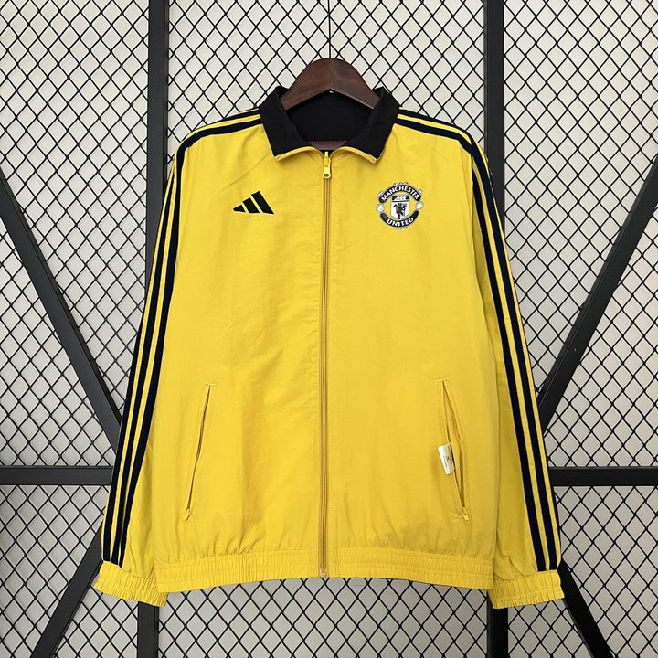 Manchester United Reversible Windbreaker Jacket - Orange/Yellow