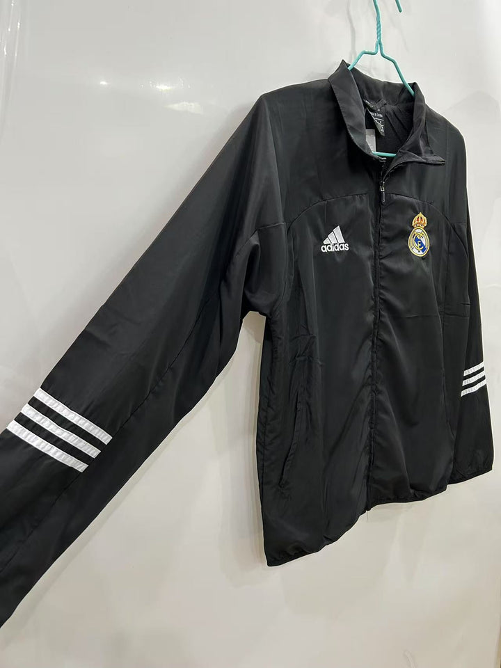 Real Madrid 2025/26 Windbreaker Jacket - Black