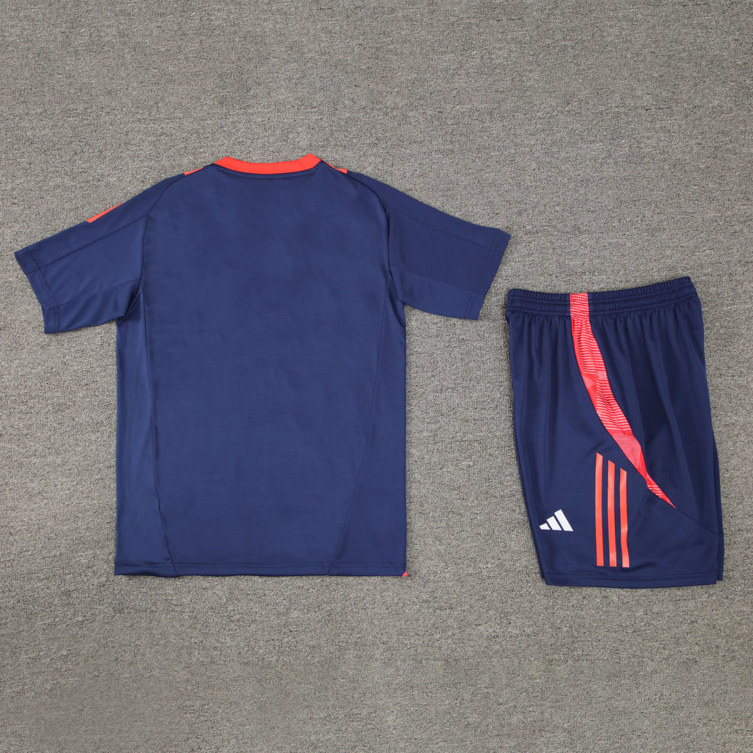 Manchester United 2024/25 Training Kit - Navy Blue/Orange
