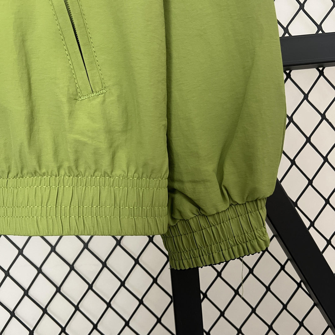 Denmark Reversible Windbreaker Jacket - Moss Green/Blue