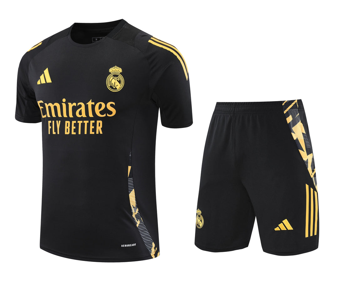 Real Madrid 2024/25 Training Kit - Black/Yellow