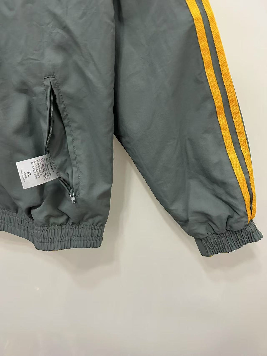 Arsenal 1991 Reversible Windbreaker Jacket - Yellow/Gray
