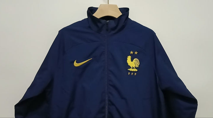 France Windbreaker Jacket - Navy Blue