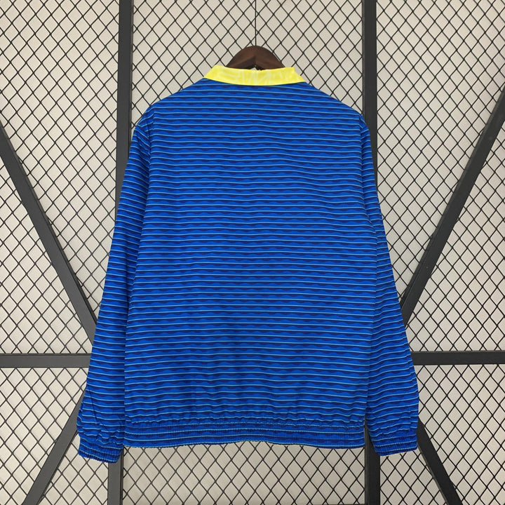 Brazil Reversible Windbreaker Jacket - Yellow/Blue