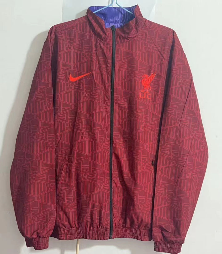 Liverpool Reversible Windbreaker Jacket - Blue/Red
