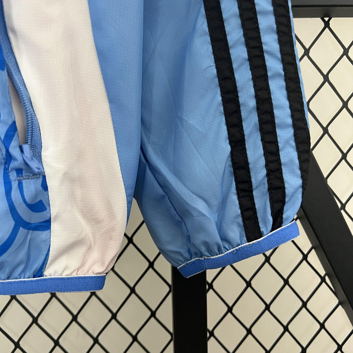 Tigres Reversible Windbreaker Jacket - Light Blue/Beige