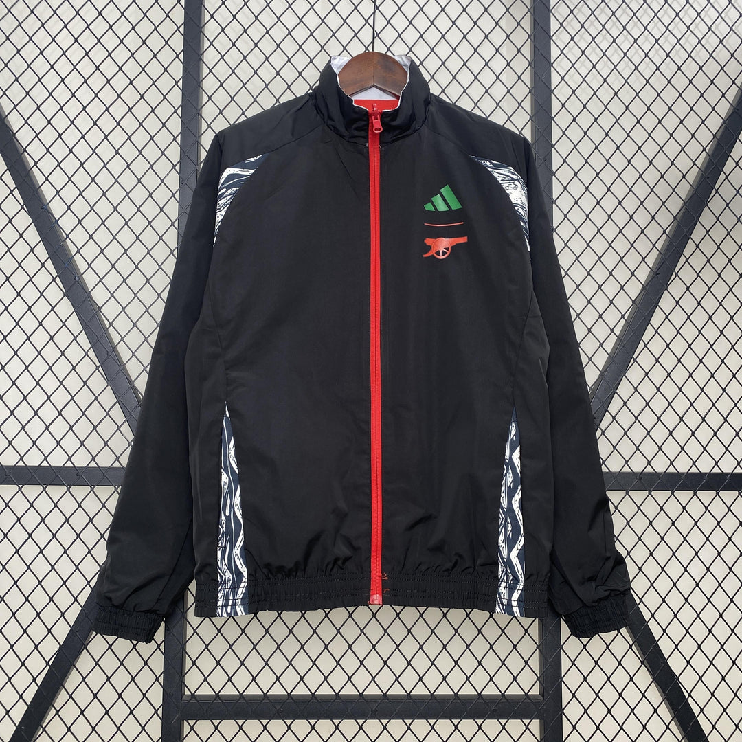Arsenal Reversible Windbreaker Jacket - Red/Black II