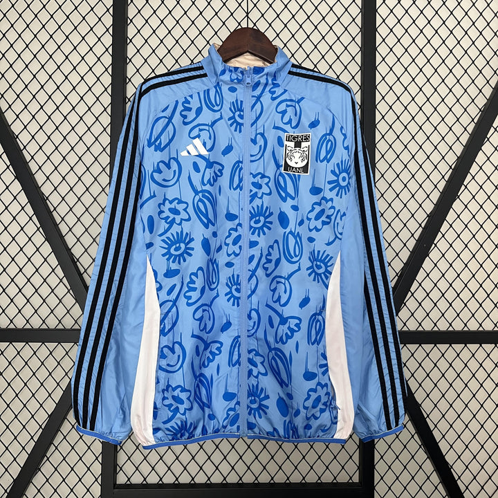 Tigres Reversible Windbreaker Jacket - Light Blue/Beige
