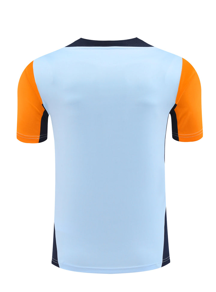 Real Madrid 2024/25 Training Shirt - Light Blue/Orange