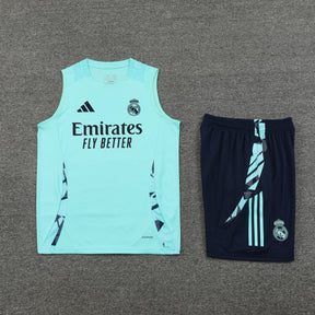 REAL MADRID TANK TOP SET 24/25 - AQUA