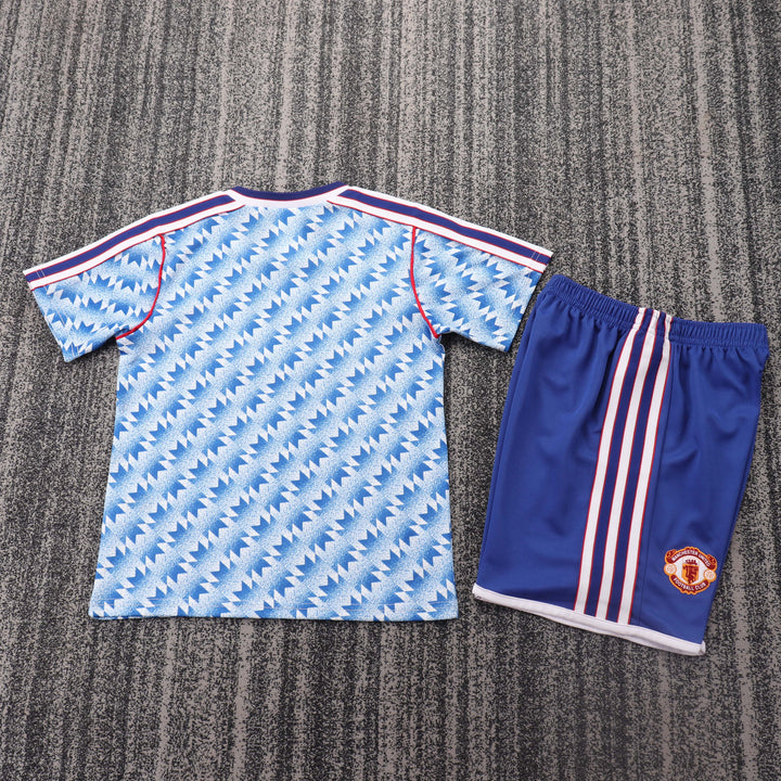 Manchester United 90/91 Children's Away Retro Set
