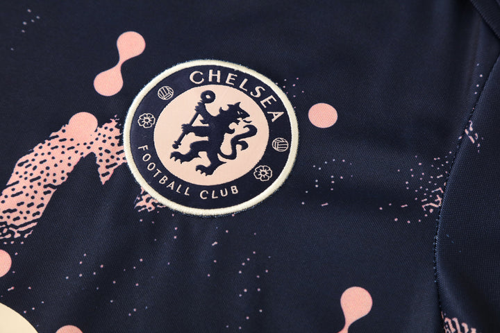 Chelsea 2025/26 Training Kit - Navy Blue/Salmon