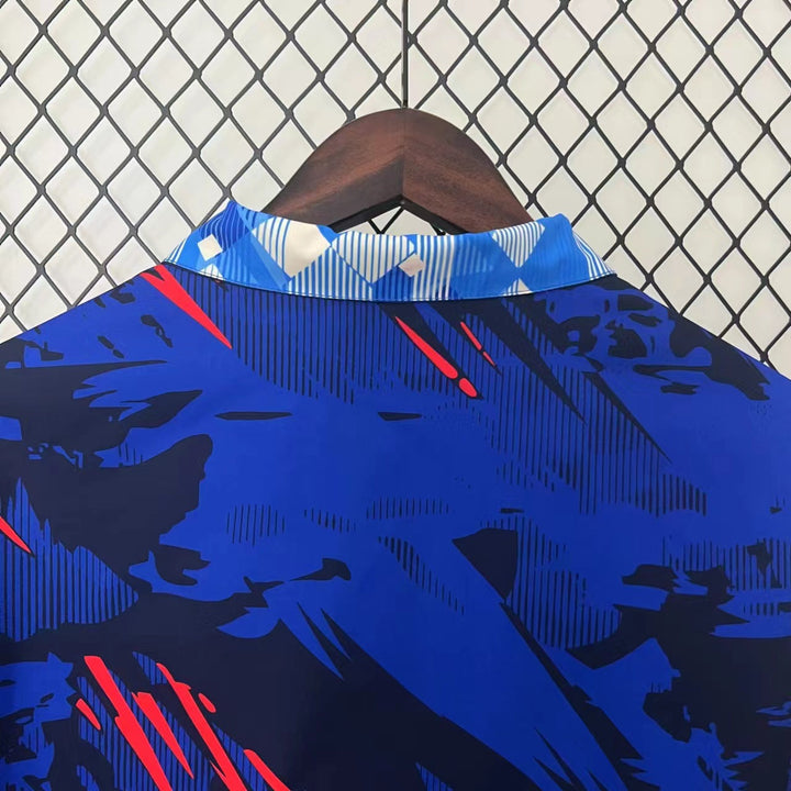 England Blue Reversible Windbreaker Jacket - Blue