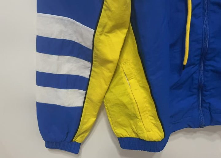 Lyon Windbreaker Jacket - Blue/Yellow