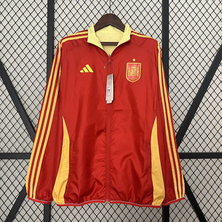 Spain Reversible Windbreaker Jacket - Yellow/Red