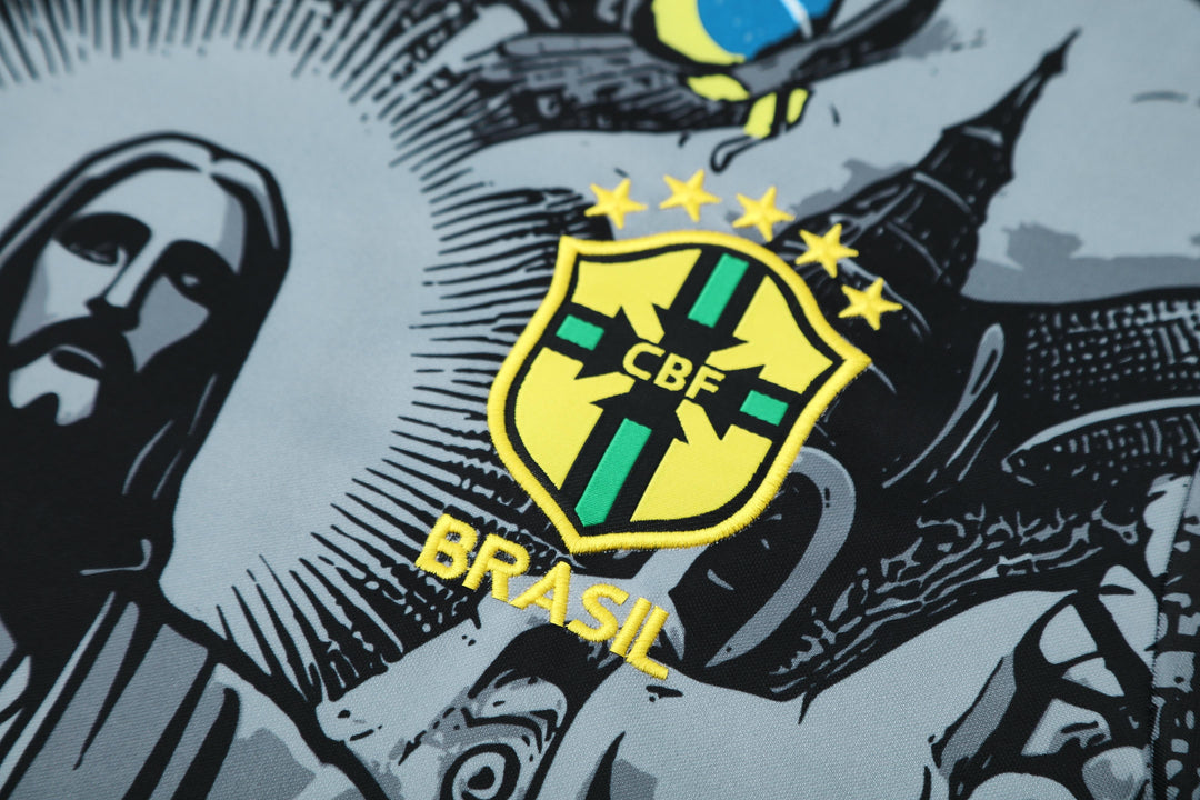 Brazil 2025/26 Training Kit - Black/Gray