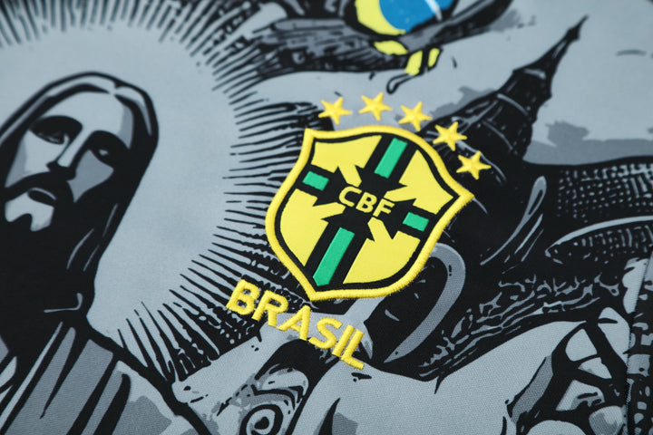 Brazil 2025/26 Training Kit - Black/Gray
