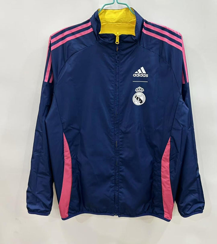 Real Madrid Windbreaker Jacket - Navy Blue/Pink