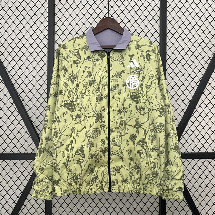 Bayern Munich Reversible Windbreaker Jacket - Black/Light Yellow