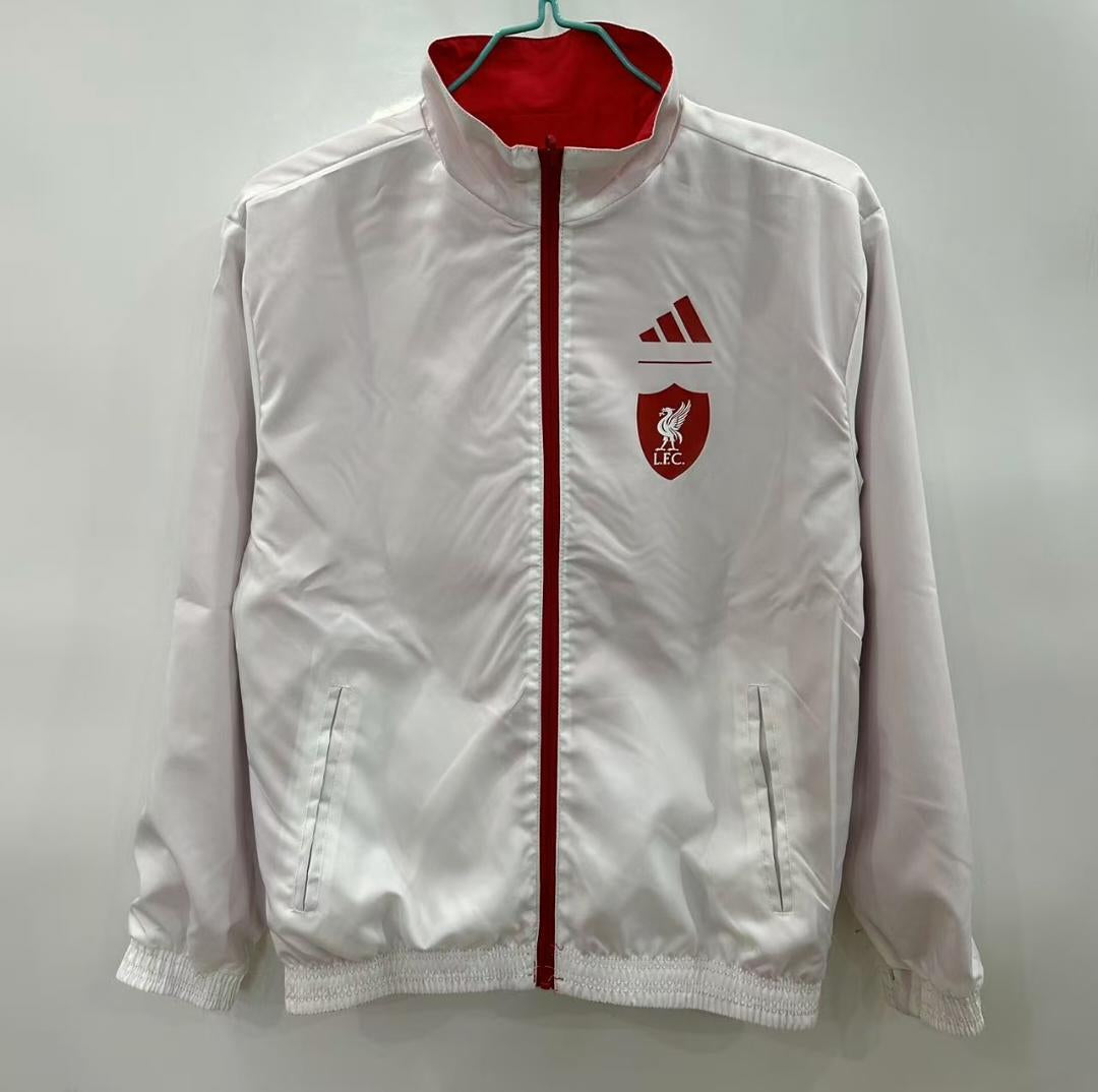 Liverpool 2025/26 Reversible Windbreaker Jacket - Red/White