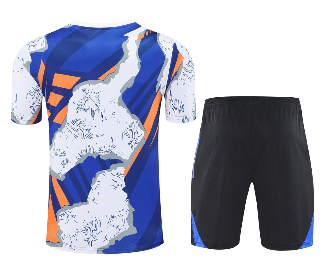 Real Madrid 2025/26 Training Kit - Blue/Orange