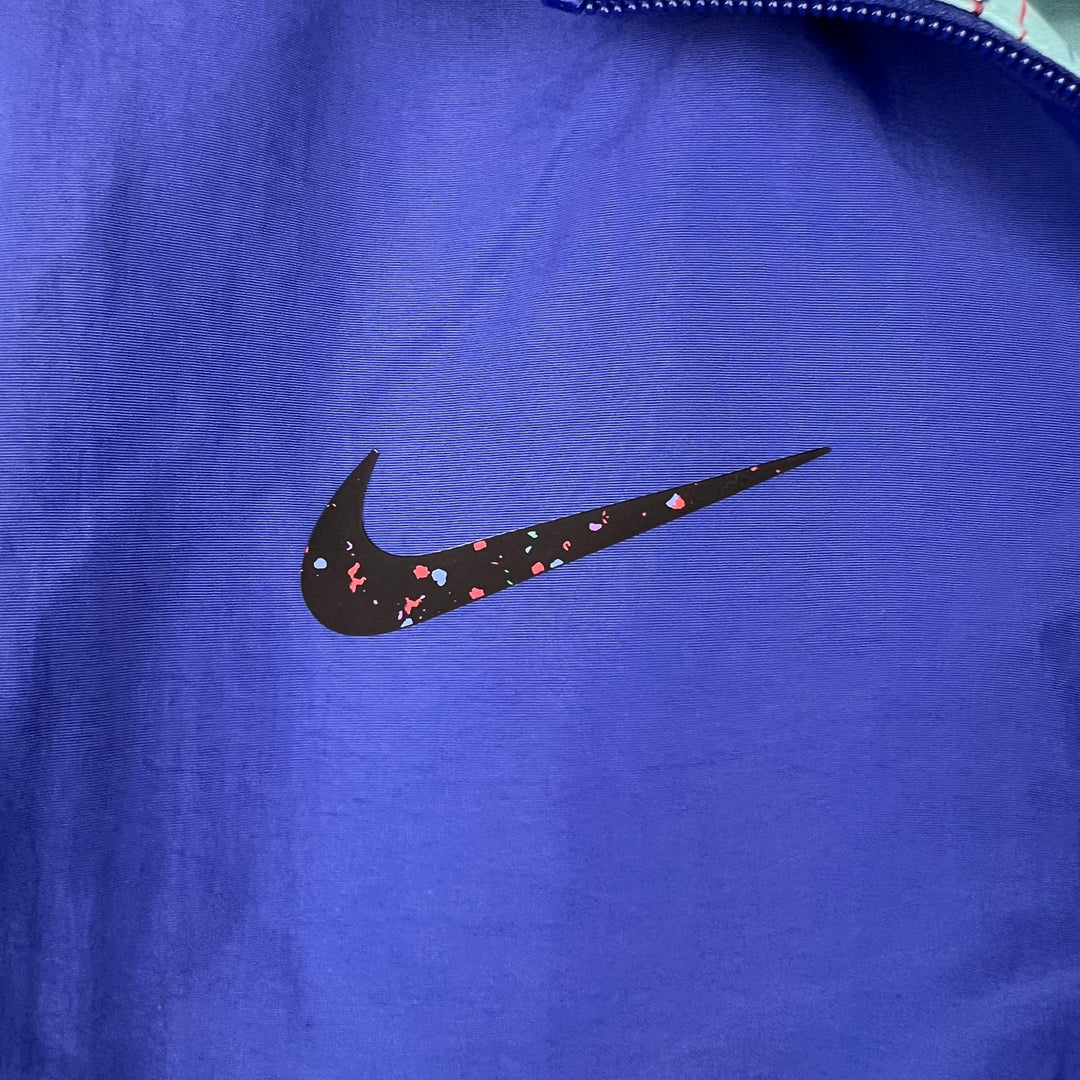 Barcelona Reversible Windbreaker Jacket - Blue/Turquoise