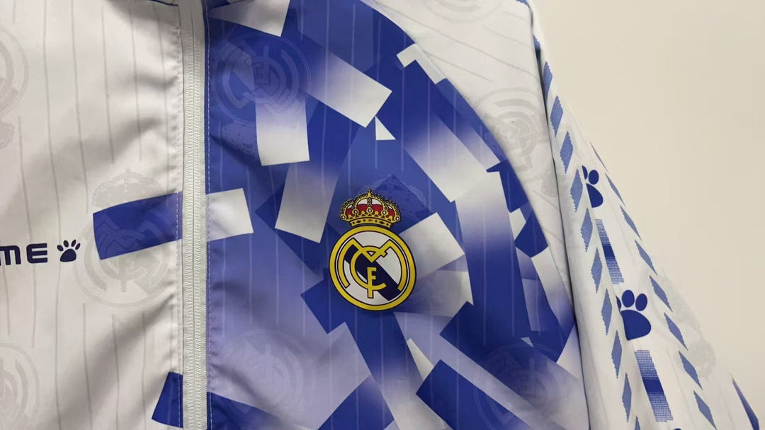 Real Madrid Reversible Windbreaker Jacket 1996/97 - Blue